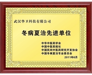 冬病夏治先進(jìn)單位